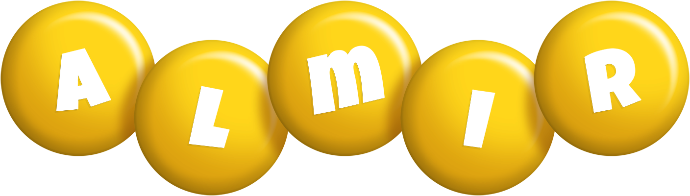 Almir candy-yellow logo