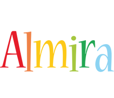Almira birthday logo