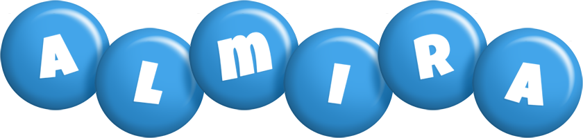 Almira candy-blue logo