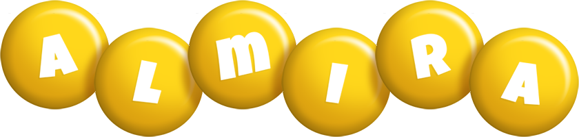 Almira candy-yellow logo