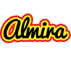 Almira flaming logo