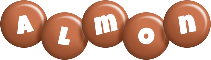 Almon candy-brown logo