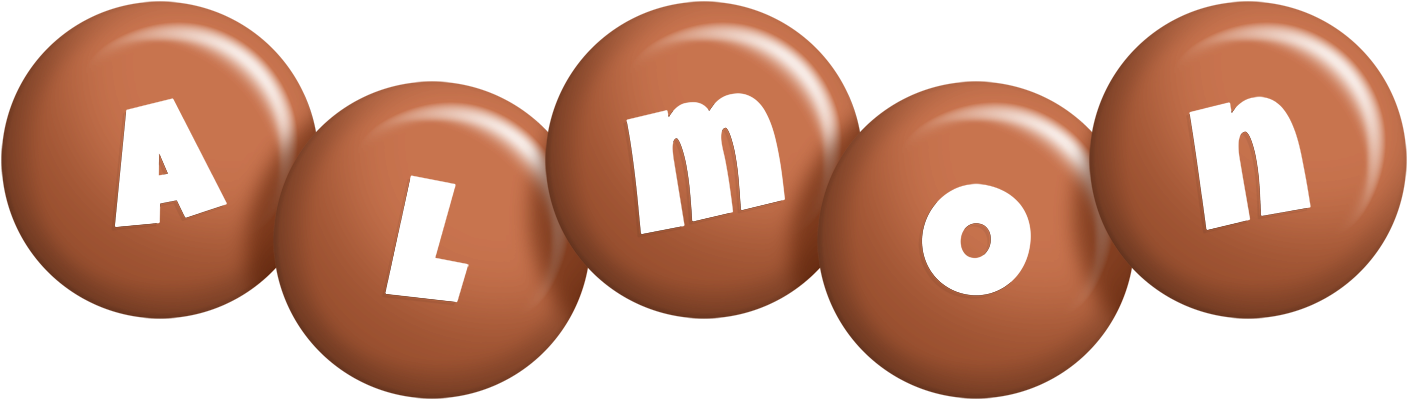 Almon candy-brown logo