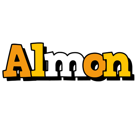 Almon cartoon logo
