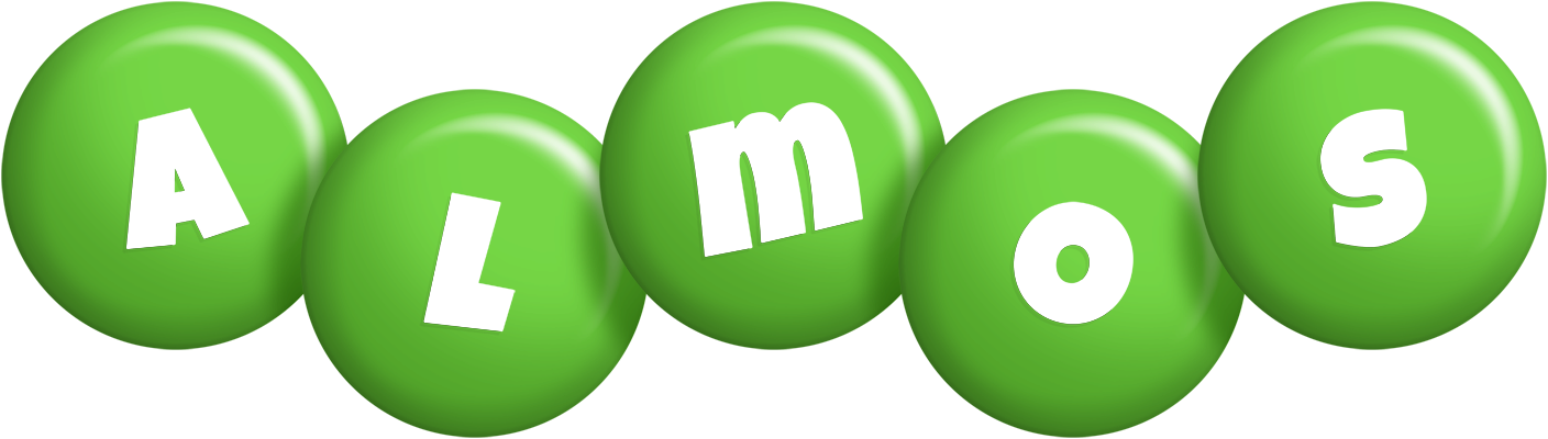 Almos candy-green logo