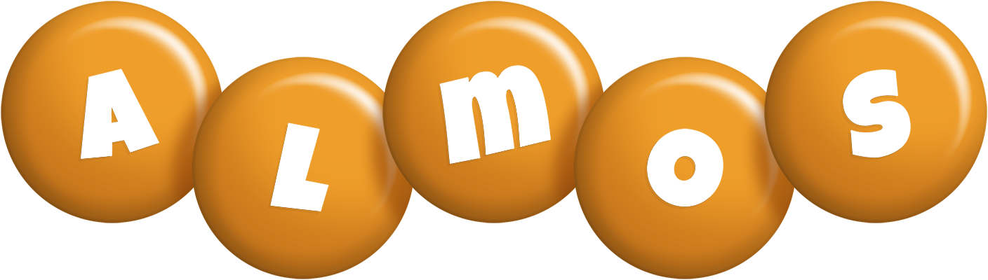 Almos candy-orange logo