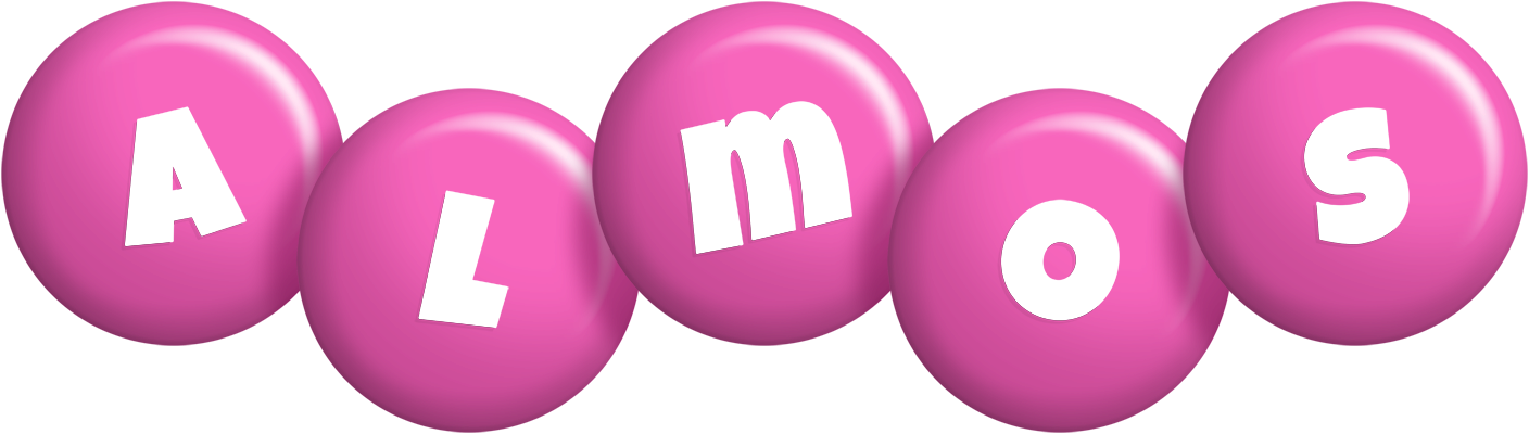 Almos candy-pink logo