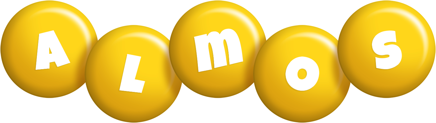 Almos candy-yellow logo