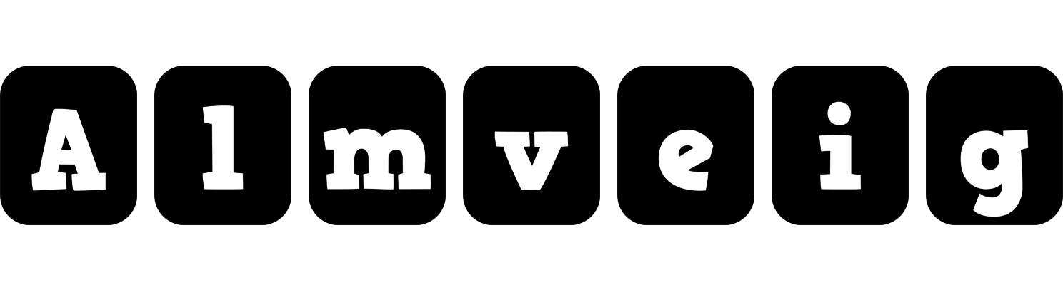 Almveig box logo