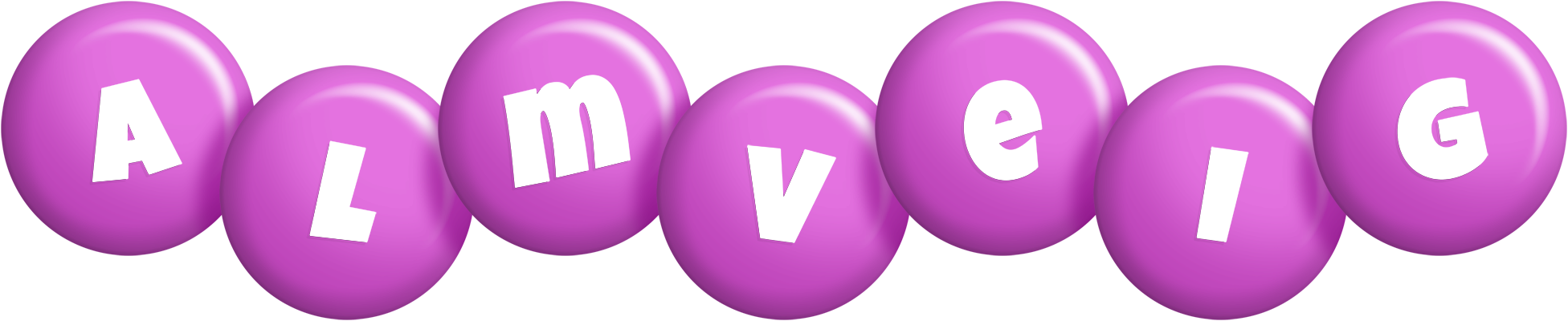 Almveig candy-purple logo