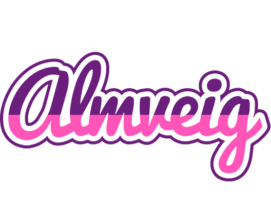 Almveig cheerful logo