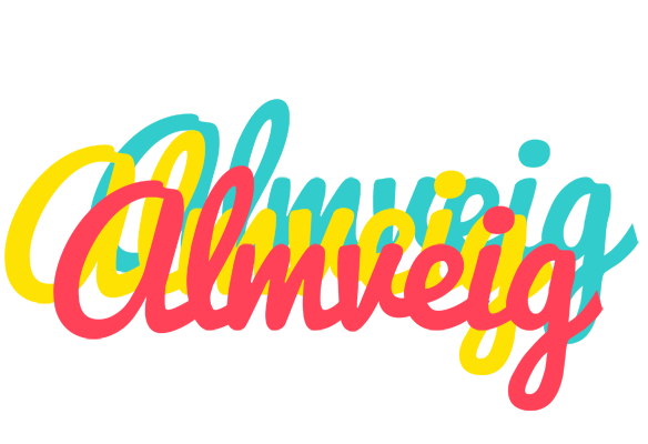Almveig disco logo