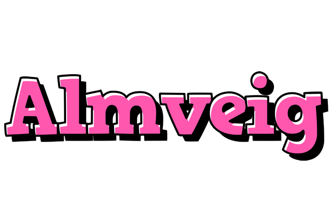Almveig girlish logo