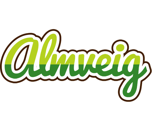 Almveig golfing logo