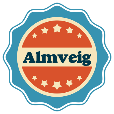 Almveig labels logo