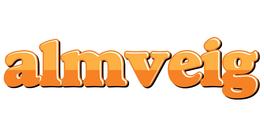 Almveig orange logo