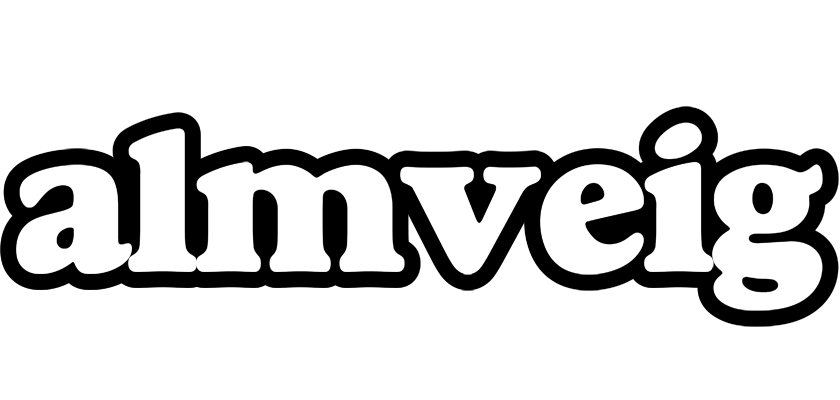 Almveig panda logo