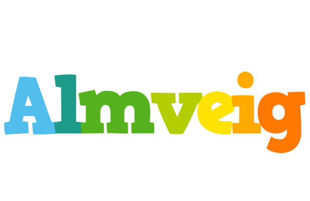 Almveig rainbows logo