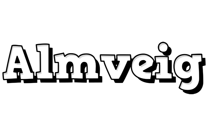 Almveig snowing logo