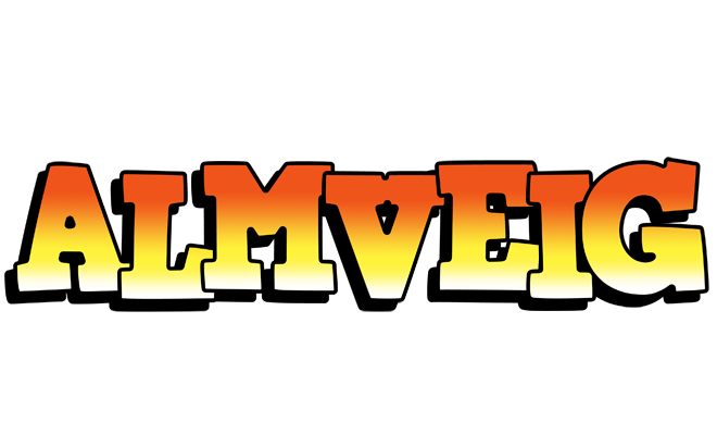 Almveig sunset logo