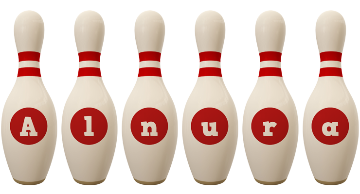Alnura bowling-pin logo