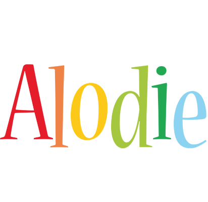 Alodie birthday logo