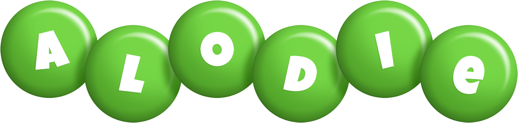 Alodie candy-green logo