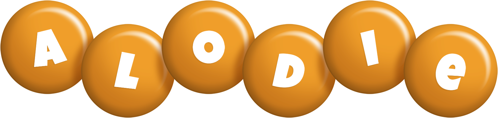 Alodie candy-orange logo