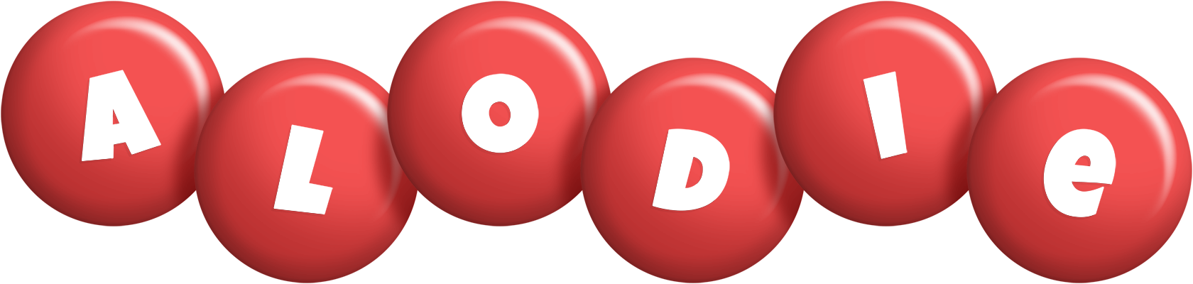 Alodie candy-red logo