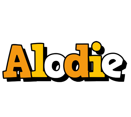 Alodie cartoon logo
