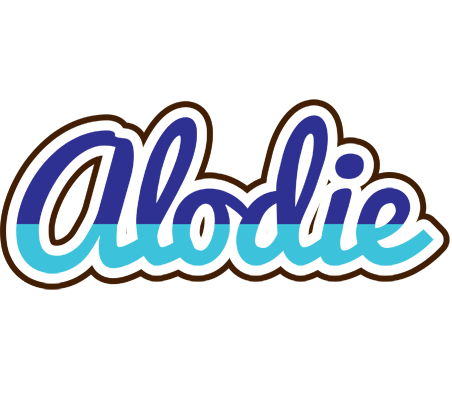 Alodie raining logo