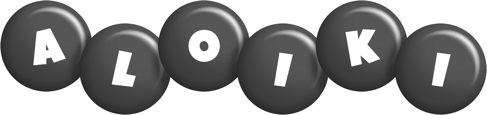 Aloiki candy-black logo