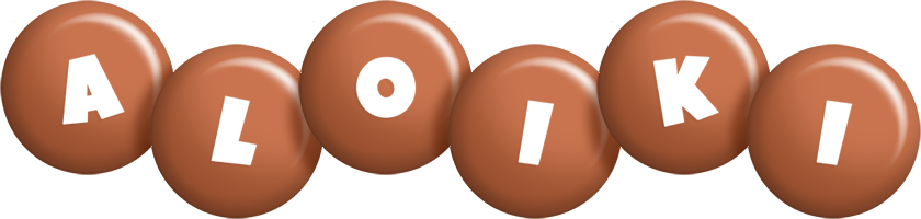 Aloiki candy-brown logo