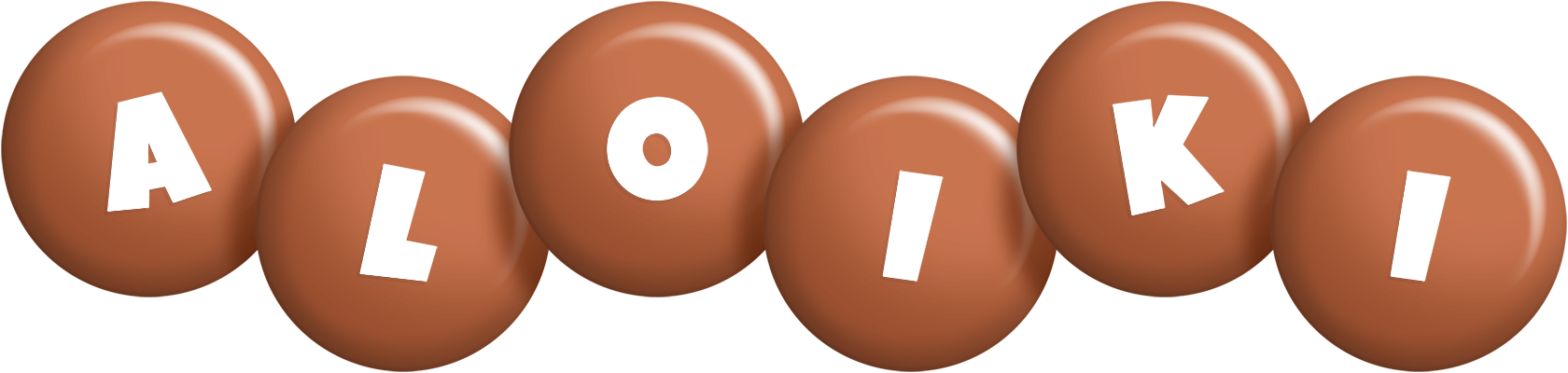 Aloiki candy-brown logo