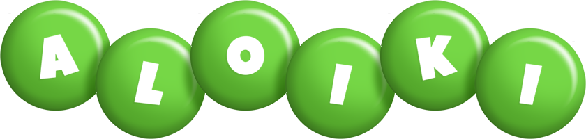 Aloiki candy-green logo
