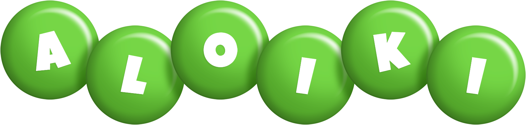 Aloiki candy-green logo