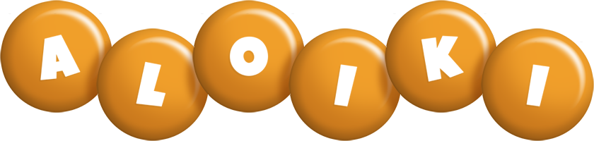 Aloiki candy-orange logo