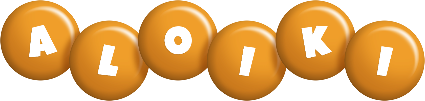 Aloiki candy-orange logo