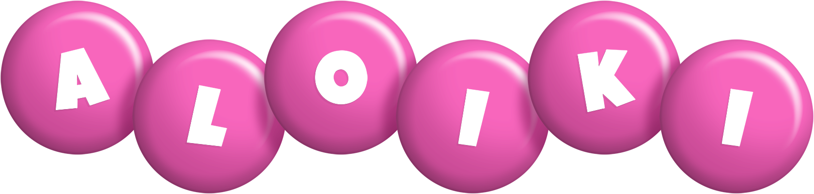 Aloiki candy-pink logo