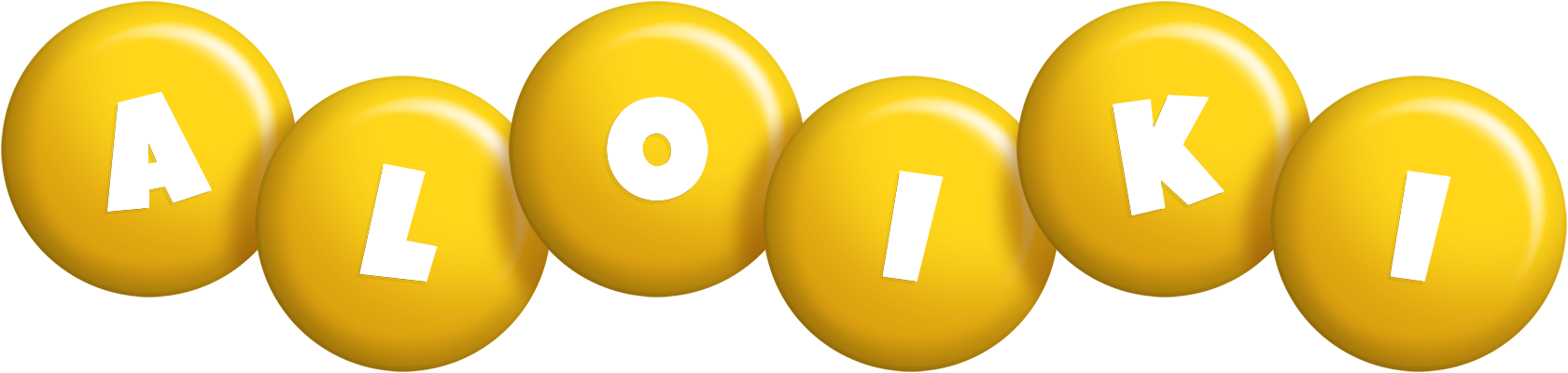 Aloiki candy-yellow logo