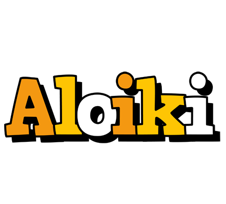 Aloiki cartoon logo