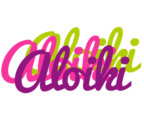 Aloiki flowers logo