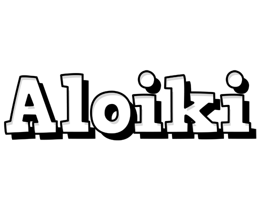 Aloiki snowing logo