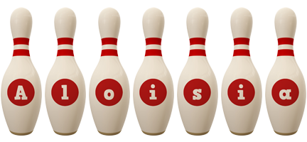 Aloisia bowling-pin logo