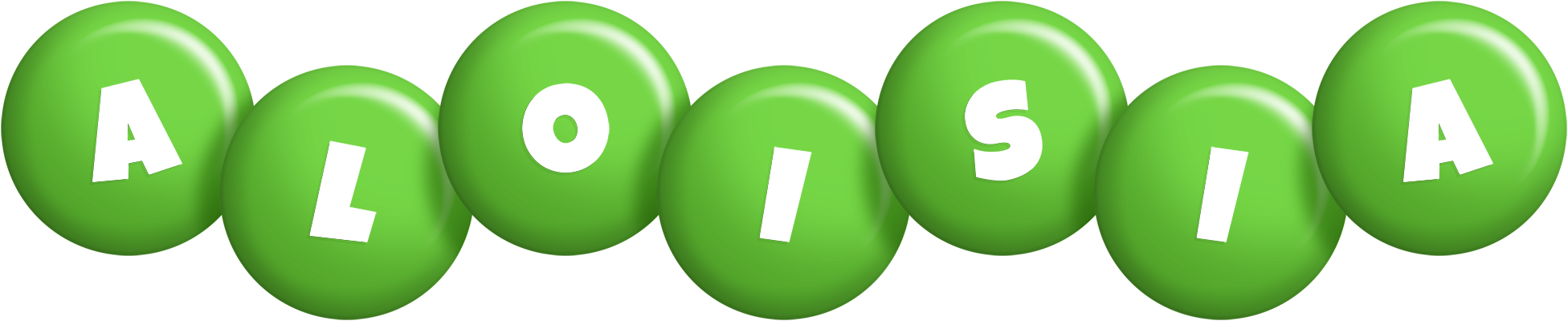 Aloisia candy-green logo