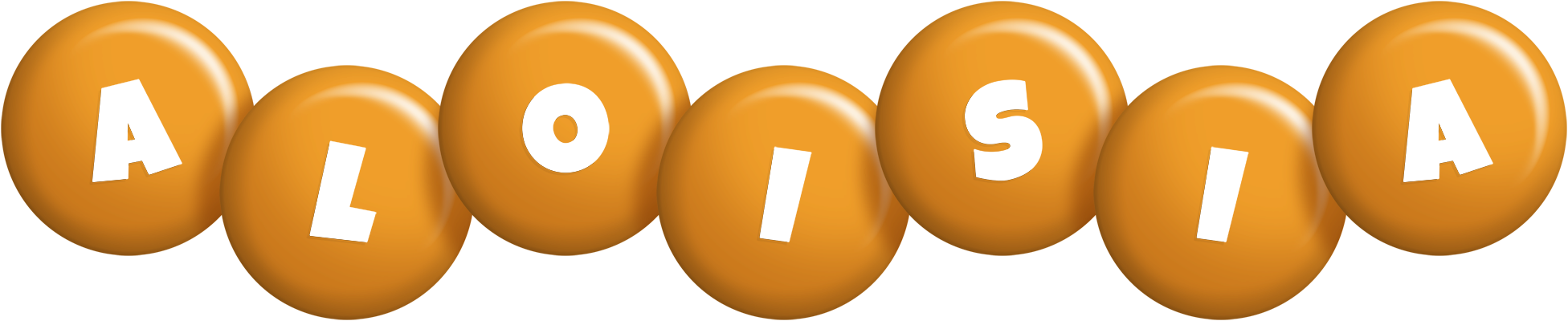 Aloisia candy-orange logo