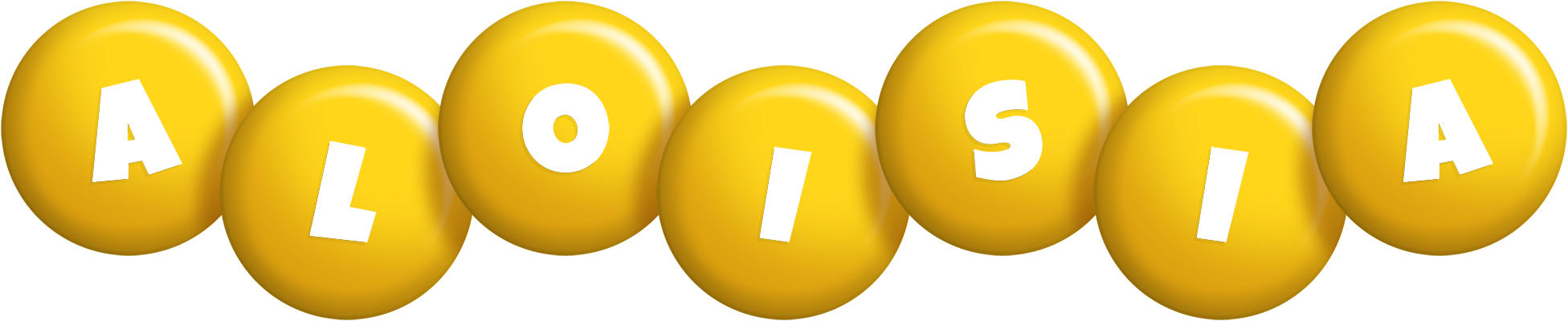 Aloisia candy-yellow logo