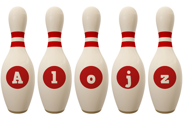 Alojz bowling-pin logo