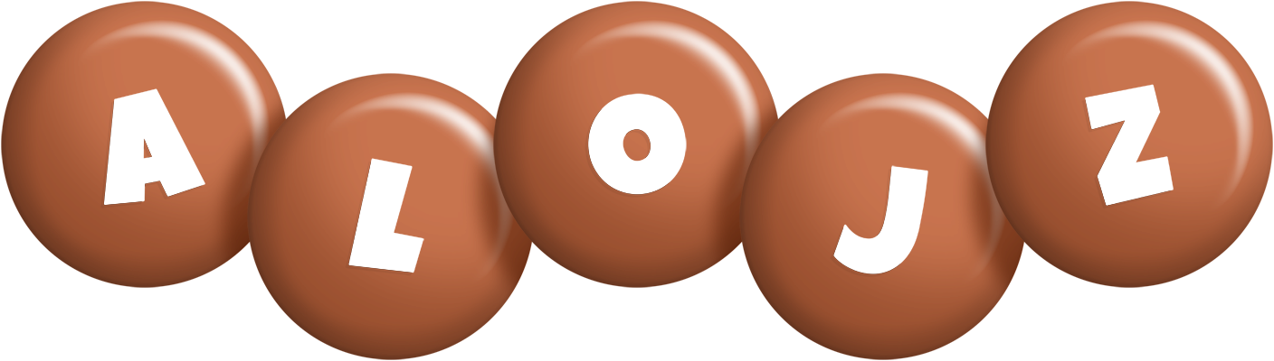 Alojz candy-brown logo