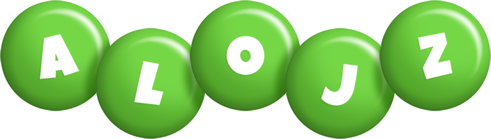 Alojz candy-green logo